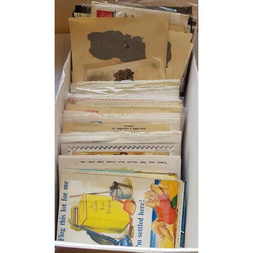 18 - Box of Postcards, Stamped Envelopes, etc.