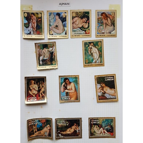 28 - Album of Nudes Postage Stamps
