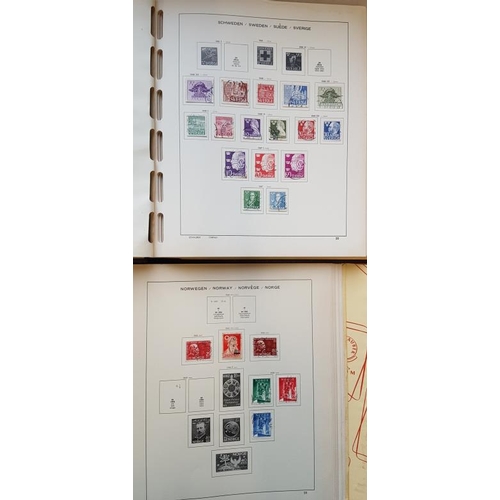 34 - Two Stamp Albums (1 Swedish and 1 Norwegian)