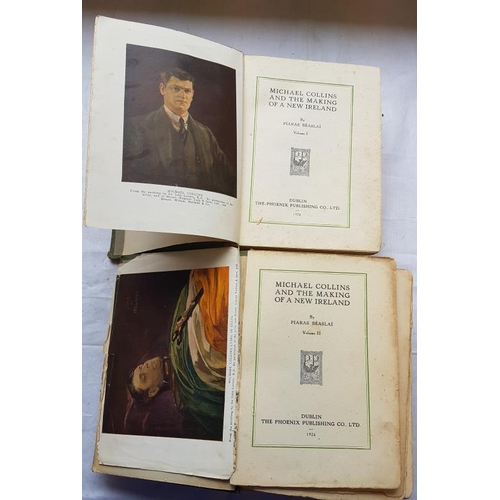 90 - Piaras Beaslai 'Michael Collins and the Making of a New Ireland' (1926) Two Volumes. Illustrated