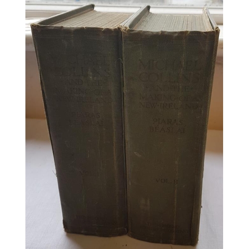 90 - Piaras Beaslai 'Michael Collins and the Making of a New Ireland' (1926) Two Volumes. Illustrated