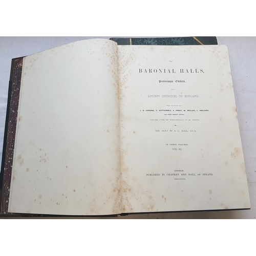 208 - Mrs. S. C. Hall 'The Baronial Halls, Edifices & Ancient Churches of England' (1845) 1st Edition. Thr... 