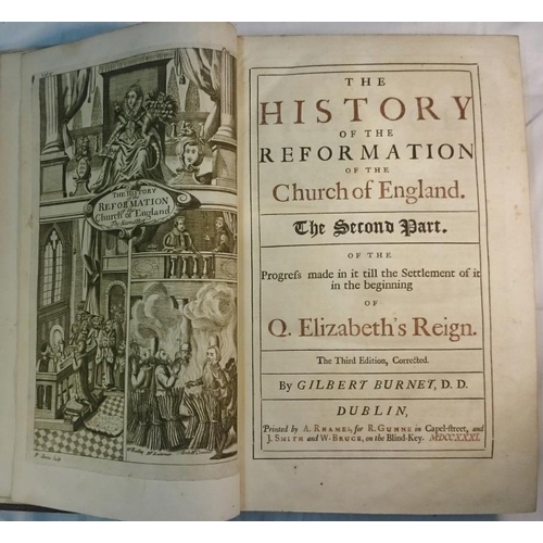 220 - Gilbert Burnet 'The History of the Reformation of the Church of England' Dublin 1730. Two Volumes. F... 