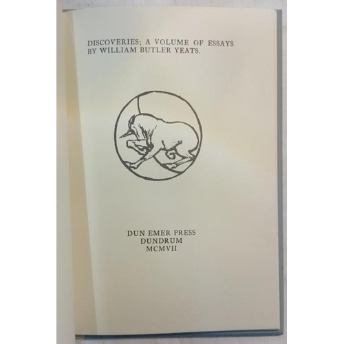 232 - 'Discoveries; A Volume of Essays by William Butler Yeats', Dun Emer Press, Dundrum, 1907