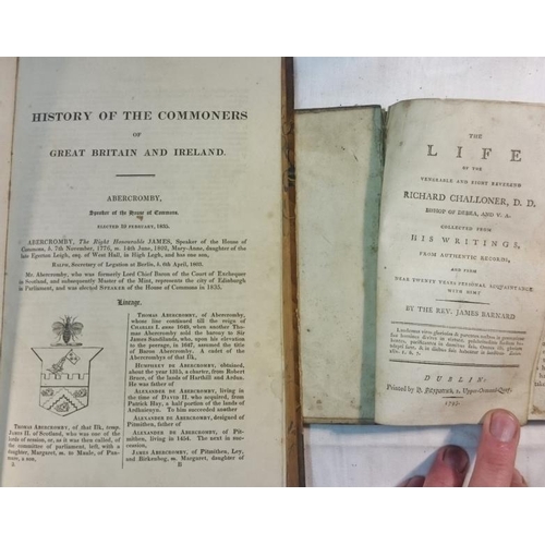 236 - Rev. J. Barnard 'The Life of Richard Challoner' Dublin 1793;   and 'History of the Commoners of Grea... 