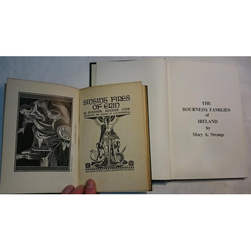 239 - Mary Strange 'The Bournes Family of Ireland' 1970;   and E. Roger Cox 'Singing Fires of Erin 1916/21... 