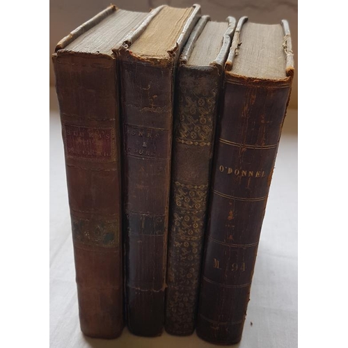 247 - Lady Morgan 'O'Donnell' (1856) and Three Other 18th Century Works Published in Dublin. Calf Bound.