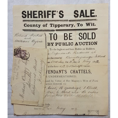 255 - Fethard, Co. Tipperary - Sheriff's Sale 1892