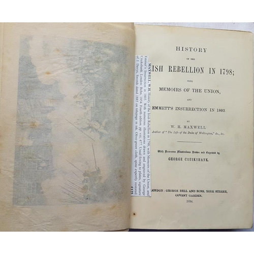 267 - W. H. Maxwell 'History of the Irish Rebellion in 1798' (1898). Illustrated.