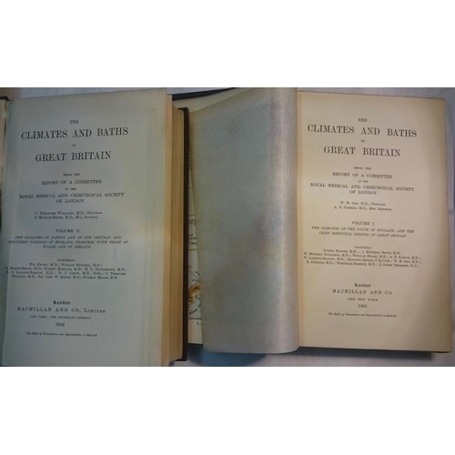 270 - 'The Climates and Baths of Great Britain' 1895, 'The Climate and Baths of Great Britain and Ireland'... 