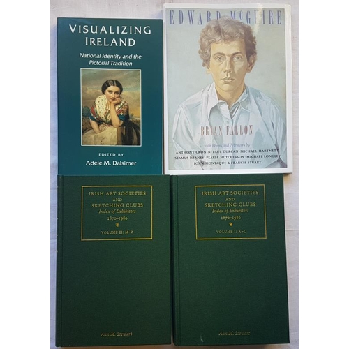 274 - Irish Art Societies and Sketching Clubs 1870-1980 2 volume set & Visualizing Ireland & Edward McGuir... 