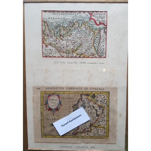 305 - Two Maps, framed as one - 