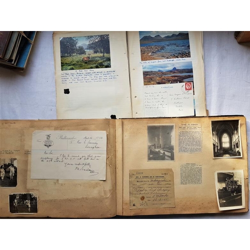 321 - Two Albums of Photos, Ephemera, Postcards etc.