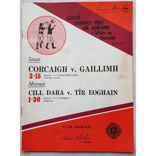 347 - 1973 All Ireland Football Final Programme, Cork V Galway