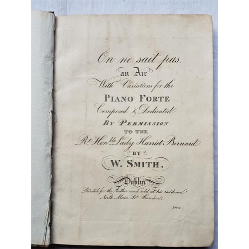 359 - Bound Collection of Piano Sheet Music - some Dublin printings