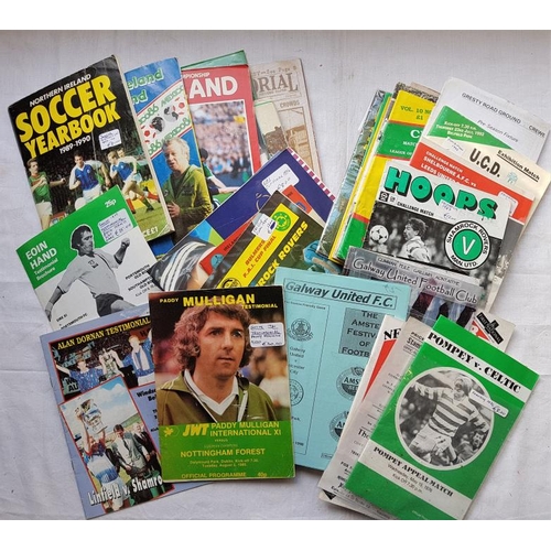 366 - Collection of Irish Soccer Programmes, Testimonials etc.