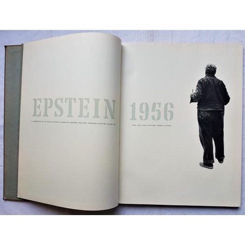 374 - Epstein '56 - A Camera Study of the Sculptor at Work. Lion and Unicorn Press. Hardcover. Lge slim 4t... 