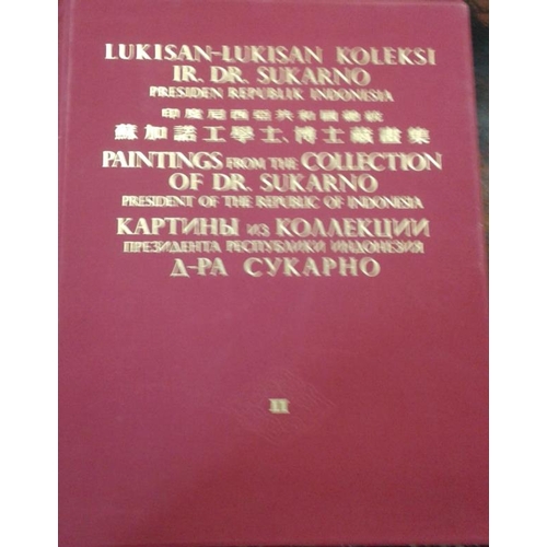 383 - Paintings from the Collection of Dr. Sukarno of Indonesia - Two Volumes - printed in Peking 1956