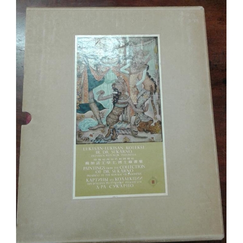 383 - Paintings from the Collection of Dr. Sukarno of Indonesia - Two Volumes - printed in Peking 1956