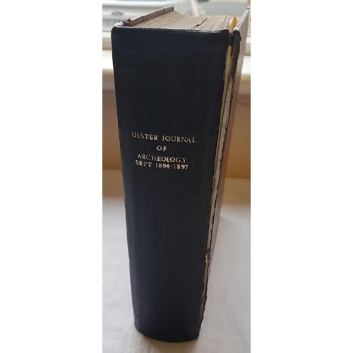 388 - 'Ulster Journal of Archaeology 1894 - 1963'.  Scarce Three Years Bound in one Volume.  Coloured and ... 