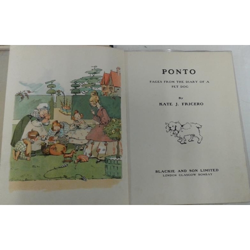 429 - Kate Fricero 'Pronto-Diary of a Pet Dog' (1915) Colour Plates;   and A. Hansplip 'The Prize ABC'. Fo... 