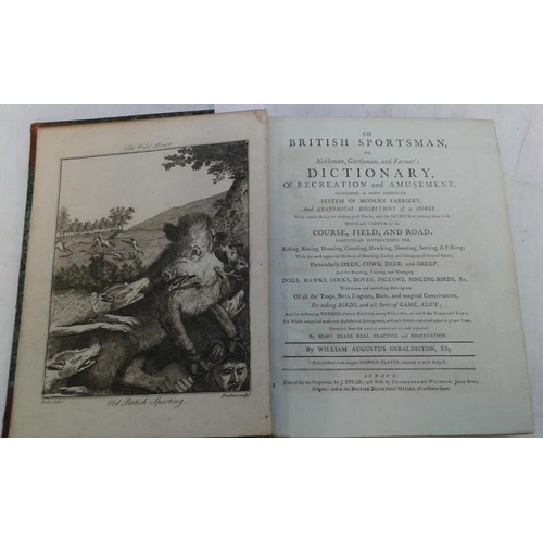 437 - Wialliam A. Osbaldiston 'The British Sportsman' (1792) 1st Edition. Copper Plate Engravings.