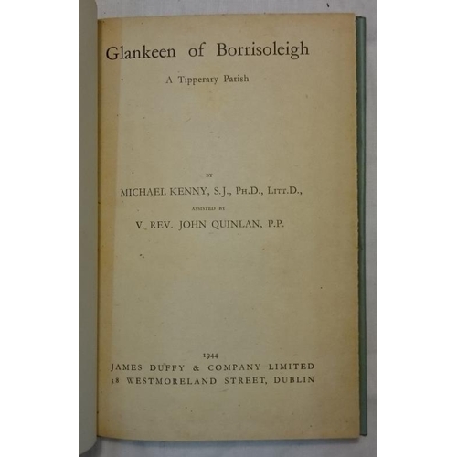 442 - Rev. J. Quinlan 'Glankeen of Borrisoleigh' 1944.  1st Edition. Dust Jacket.