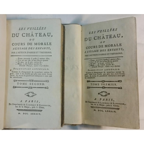 451 - 'Les Veilles de Chateau' Paris 1784. Two Volumes. Calf.