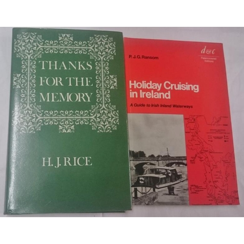 453 - J. P. Ransom 'Holiday Cruising in Ireland' 1971;   and H. J. Rice 'Thanks for the Memories' (2)