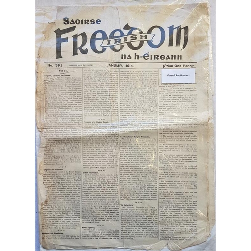 480 - Irish Freedom. Saoirse na hEireann. January 1914. Most interesting Irish historical republican newsp... 