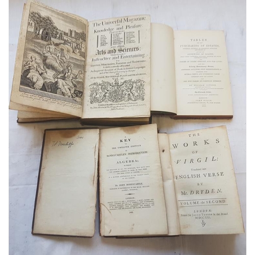 524 - W. Inwood 'Tables for the Purchasing of Estates' (1850);  and three other antiquarian works (4)