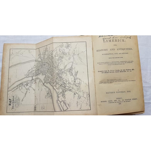 526 - Maurice Lenihan 'Limerick - Its History and Antiquities' (1866) 1st Edition. Folding Map.