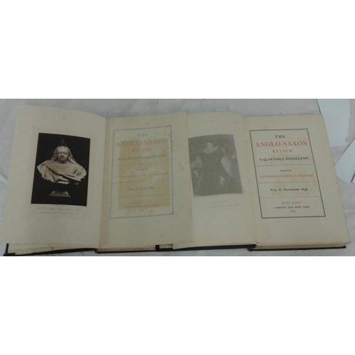 533 - 'The Anglo-Saxon Review' (1899. Two Folio Volumes in very fine Gilt Binding with Bellingham Book Pla... 