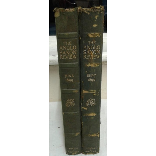 533 - 'The Anglo-Saxon Review' (1899. Two Folio Volumes in very fine Gilt Binding with Bellingham Book Pla... 