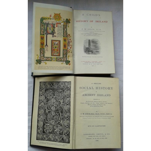 545 - P. W. Joyce 'A Child's History of Ireland' 1901 (Illustrated);  and 'A Smaller Social History of Anc... 