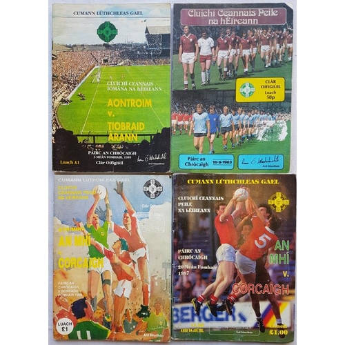 345 - Four All-Ireland Final Programmes, 1983, 87, 88 & 89