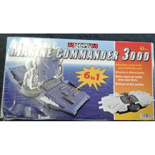 82 - Millennium Marine Commander 3000 Game - Electronic Version of the Classic Battleships Game - 6 Games... 