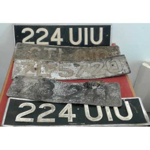 83 - Five Vintage Vehicle Licence Plates