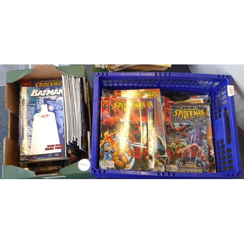 91 - Two Boxes of Comics including Spiderman, etc.