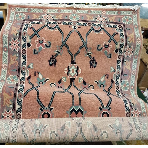 107 - Peach Ground Floor Rug (as new) 100 x 170cm