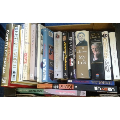 137 - Two Boxes of Books - Biographies, Autobiographies and Books of General Interest