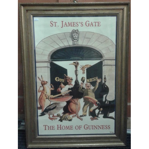 179 - 'St. James' Gate, Home of Guinness' Advertising Sign  - c. 25 x 35ins