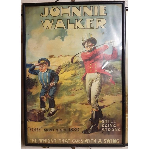 230 - Johnnie Walker Whiskey Sign - 17 x 24.5ins