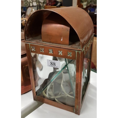 88 - Copper Four-Sided Lantern