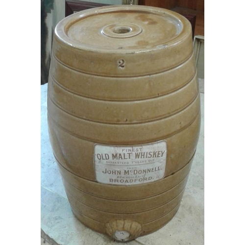 287 - McDonnell (Broadford) Whiskey Crock - 2 Gallon