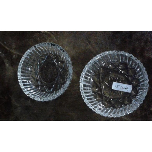 390 - Two Waterford Crystal Pin Dishes