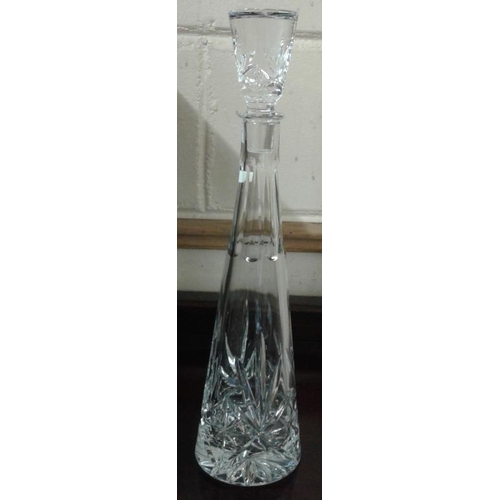 391 - Thomas Webb Crystal Decanter, c.16in tall