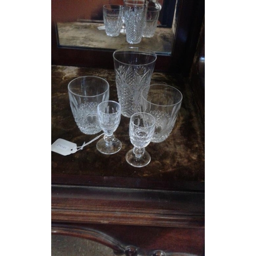 392 - Five Waterford Crystal Glasses