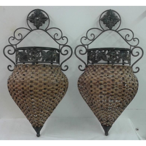 393 - Pair of Wall Hanging Plant Holders