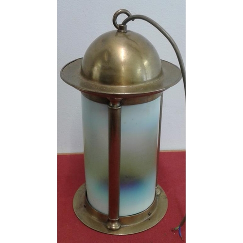 416 - Brass Lantern Light, c.14in